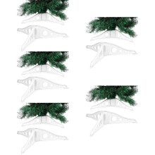 5Pièces Base De Sapin Artificiel Transparente Support Solide Pour