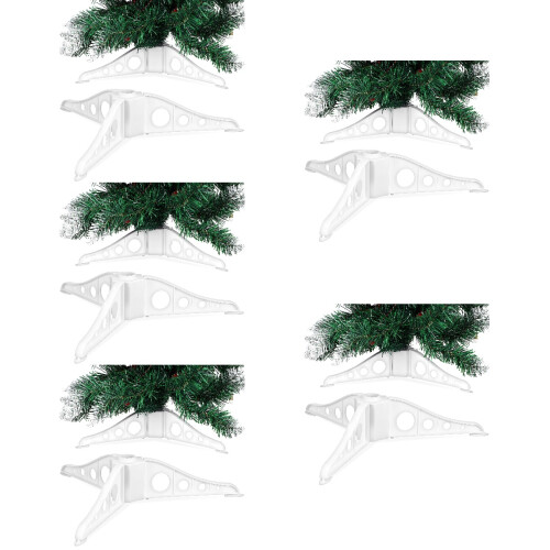 5Pièces Base De Sapin Artificiel Transparente Support Solide Pour
