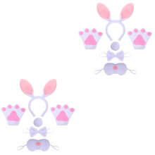2Ensembles Accessoires Cosplay Bandeau Nez Queue
