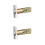 2Pcs Durable Golden Adjustable Door Latch Lock for Front Door Security 3