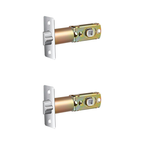 2Pcs Durable Golden Adjustable Door Latch Lock for Front Door Security 2