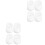 8Pièces Protection Murale Bébé Blanche Antidérapante 1