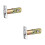 2Pcs Durable Golden Adjustable Door Latch Lock for Front Door Security 5