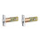 2Pcs Durable Golden Adjustable Door Latch Lock for Front Door Security 6