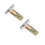 2Pcs Durable Golden Adjustable Door Latch Lock for Front Door Security 7