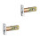 2Pcs Durable Golden Adjustable Door Latch Lock for Front Door Security 8