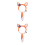 2Pièces Loupe Simple Mini Enfants ABS Orange Ergonomique 7
