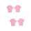 2Paires De Natation Ajustables En Silicone Rose Pour 1