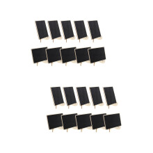 20Pièces Ardoises Noires En Bois Pour Carte De Table Décoration