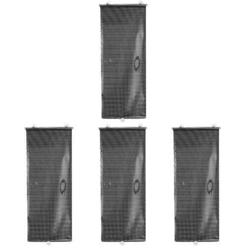 4Pcs Blackout Roller Blinds with Suction Cups for Car Windows