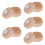 5Pièces Coffret Conservation Dents Enfant Bois Marron 1