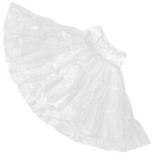 1Long White Fabric Petticoat Skirt for Women Wedding Dress Decoration