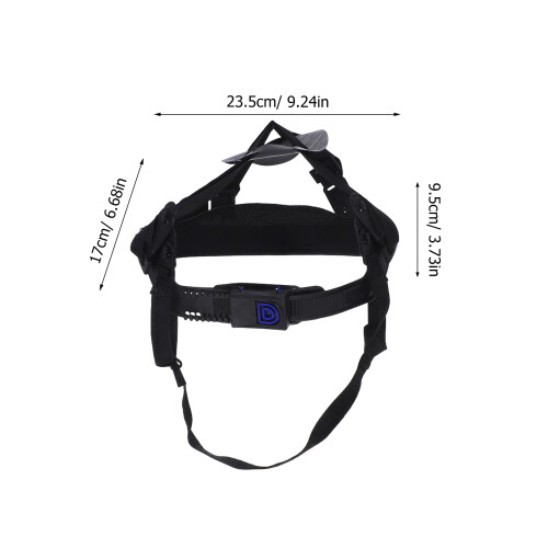 3Pièces Coussin Casque Chantier Réglable Insert Plastique Noir 1