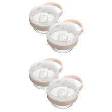 4Pièces Boîte Porte-Sucette Bébé En PP, Stockage Sûr Transparent