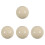 4Pièces Boules De Billard En Résine Beige D'entraînement Précise 1