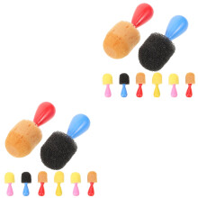 16Pièces Outils Peinture Éponge Couleurs Variées Pour Enfants