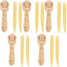 5Ensembles Rouleaux Presseurs En Bois Pour Papier Peint