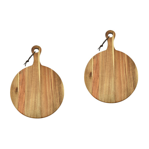 2Pièces De Service En Bois Marron Pour Maison