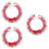 3Pièces Colliers Et Écharpes Chat Rouge Dentelle Élégante Cadeau 1