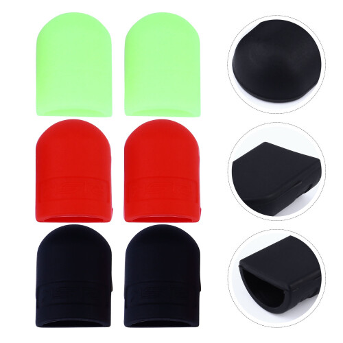 12Paires Silicone Noire Protecteur Levier Durable 2