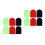 12Paires Silicone Noire Protecteur Levier Durable 7
