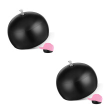 2Pièces Présentoir Casquette Dome PVC Noir Pour Boutique Maison