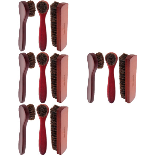12Pièces Ensemble Brosse Poils Cuir Bottes