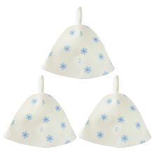 9Pcs Felt Sauna Hats for Bathroom Use Women Breathable