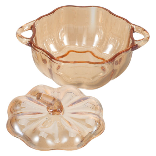 2Pièces Pot En Verre Marron Clair Pour Décoration Maison 2