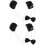 2Ensembles Accessoires Cosplay Panda Oreilles Queue Nœud Coloré Enfant 1