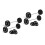 4Pièces Mini Barbells Pla Décoration Élégante Pour Maison De 8