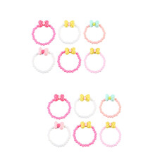 12Pièces Bracelets Perles Colorés Cadeau Fille Accessoires Fête