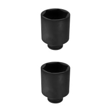 2Pièces Ensemble Douilles 1/2 Impact Acier 45# Compact Noir Perceuse