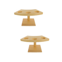 2Pièces Rack En Bois Pour Cônes De Glace Sushi