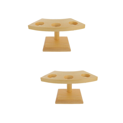 2Pièces Rack En Bois Pour Cônes De Glace Sushi