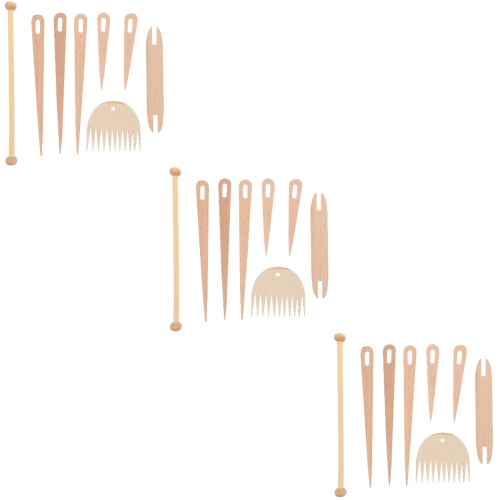 24Pièces Kit Main En Bois Beige Pour DIY