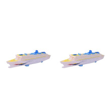 2Pièces Jouets Modèles Bateaux Croisière Sons Réalistes Lumières