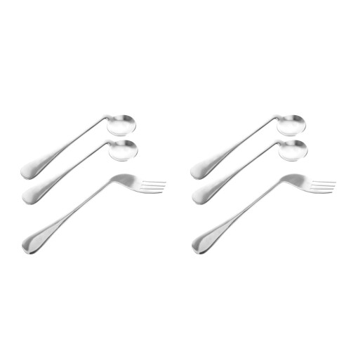 2Ensembles Ustensiles Incliné Acier Outils Aide Auto-Alimentation