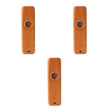 3Ensembles Kazoo Marron Facile À Jouer Instrument Musical Pour Enfants