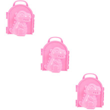 3Pièces Jouets Makers Rosés, Moulage Durable Pour Enfants