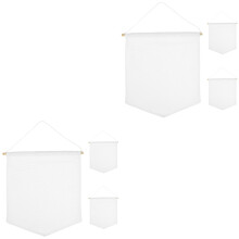 6Pièces Bannière Murale En Toile Qualité Blanche Pour Affichage Pin