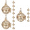 15Pcs Gold Essential Oil Pendant Aromatherapy Diffuser Necklace Locket 6