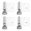 4Ensembles Règles Patchwork Robustes Pieds Presseurs Acier Pour DIY 1