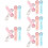 20Pièces Gommes Mignonnes Patte De Chat Rétractables Multicolores 1