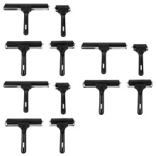 12Pièces Rouleaux Brayer Caoutchouc Pour Art Peinture Stamping Noir