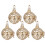 15Pcs Gold Essential Oil Pendant Aromatherapy Diffuser Necklace Locket 8