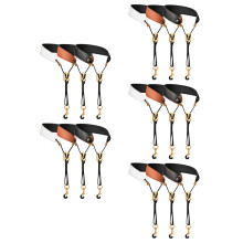 15Pièces Bandoulières Saxophone Cuir Ergonomiques Couleur Assortie