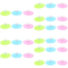 30Pièces Couvercles Silicone Adorables Protection Café Assortis