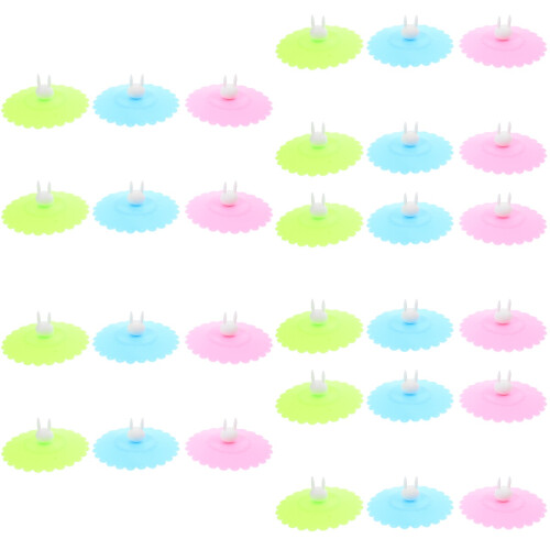 30Pièces Couvercles Silicone Adorables Protection Café Assortis