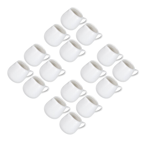 16Pièces Pots Crème Céramique Blancs Pour Usage Chic